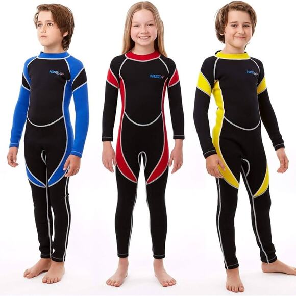 Muta Per Bambini Per Ragazzi Ragazze E Bambini Da 2,5 Mm 3 Mm In Neoprene Completo Shorty Bagnato Completo Con Cerniera Posteriore Costume Da Bagno - Foto 12